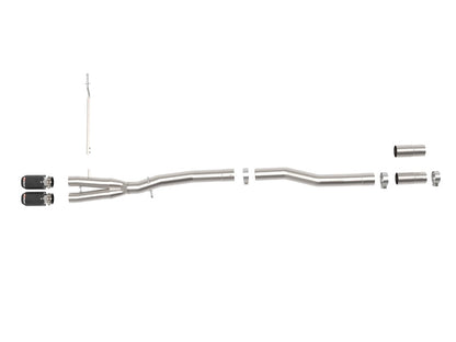 aFe 14-24 Mini Cooper S MACH Force-Xp 3in to 2-1/2in 304SS Cat-Back Exhaust w/ Carbon Fiber Tip