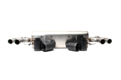 Dinan 18-23 BMW M550i (G30) Free Flow Axleback Exhaust System - Black Tips