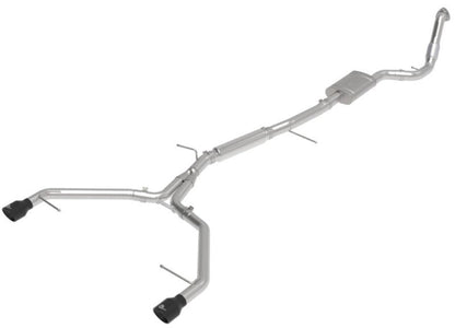 aFe 17-19 Audi A4 (B9) MACH Force-Xp 3in to 2.5in 304 SS Cat-Back Exhaust System-Dual SS Tips