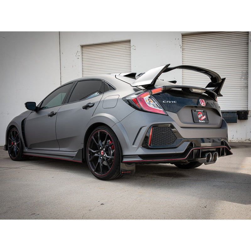 aFe Takeda 2.5in 304SS Axle-Back Exhaust System 17-19 Honda Civic Type R L4-2.0L (t) - Polished Tip