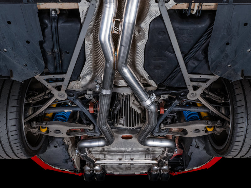 AWE Tuning BMW F8X M3/M4 Track Edition Cat-Back Exhaust - Chrome Silver Tips