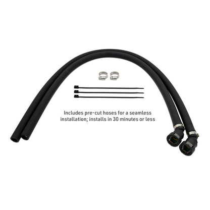 Mishimoto 2025+ RAM 1500 3.0L Hurricane Baffled Oil Catch Can Kit - Black