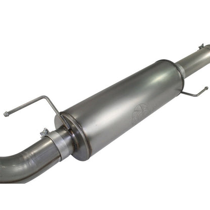 aFe MACHForce XP Exhaust Cat-Back SS-409 4in Polished Tip 11-12 Ford F-150 EcoBoost V6-3.5L (tt)
