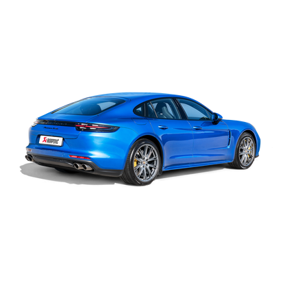 Akrapovič Evolution Line Catback Exhaust System (Titanium) w/Carbon Tail Pipe Set - 2017-2024 Porsche Panamera Turbo