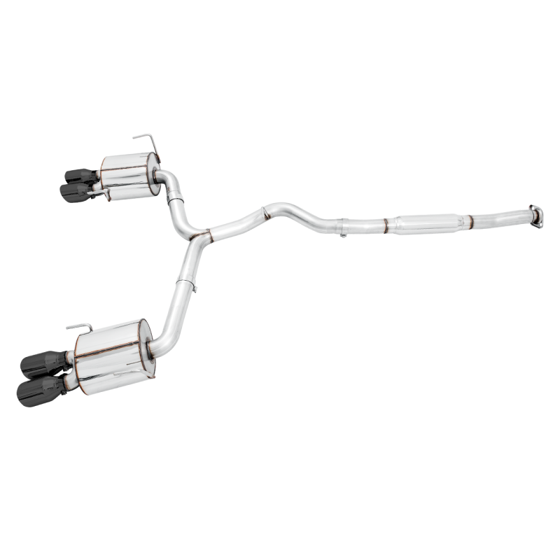 AWE Tuning Subaru STI VA / WRX GV / STI GV Sedan Touring Edition Exhaust - Diamond Black Tip (102mm)