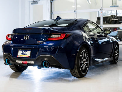 AWE Touring Edition Exhaust for Subaru BRZ / Toyota GR86 / Toyota 86 / Scion FR-S - Vapor Blue Tips