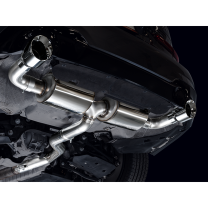 AWE 19-23 BMW 330i / 21-23 BMW 430i Base G2X Touring Axle Back Exhaust - Chrome Silver