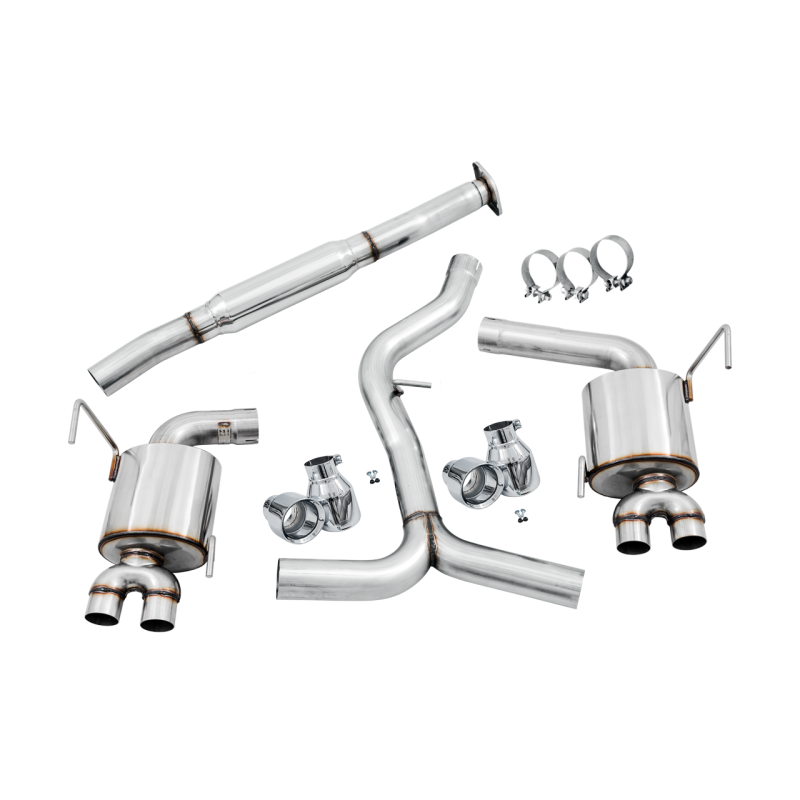 AWE Tuning 2015+ Subaru WRX VA Sedan Touring Edition Exhaust - Chrome Silver Tips (102mm)