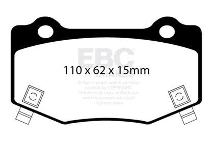 EBC 14+ Chevrolet Corvette Stingray (C7) 6.2 Bluestuff Rear Brake Pads