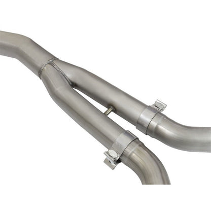 aFe MACHForce XP Exhausts Cat-Back SS-304 EXH w/ Black Tips 15-16 Ford Mustang EcoBoost 2.3L (t)