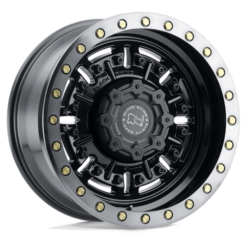 Black Rhino ABRAMS Gloss Gun Black Mach Dark Tint 20x9.5 -18 8x165.1mm 122.4mm