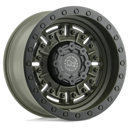 Black Rhino ABRAMS Olive Drab Green 17x8.5 -18 6x139.7mm 112.1mm