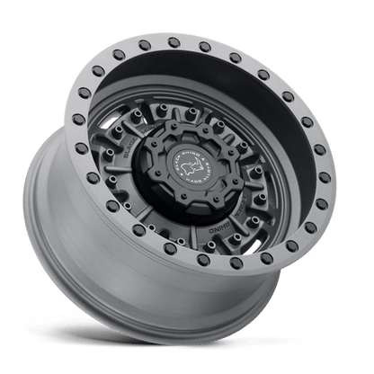 Black Rhino ABRAMS Textured Matte Gunmetal 20x9.5 +2 5x130mm 84.1mm