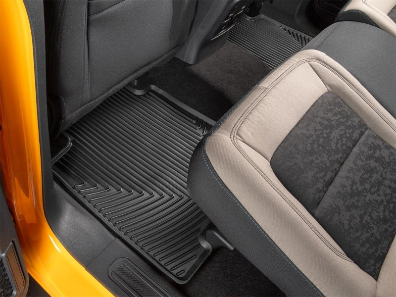 WeatherTech 2021+ Ford Bronco Rear Rubber Mats - Black