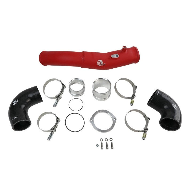 aFe 2020 Toyota Supra 3.0L 3in Red Intercooler Tube - Hot