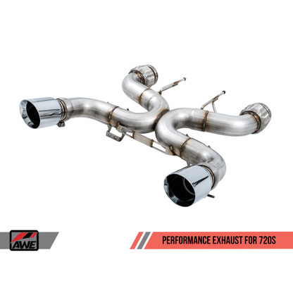 AWE Tuning McLaren 720S Performance Exhaust - Chrome Silver Tips