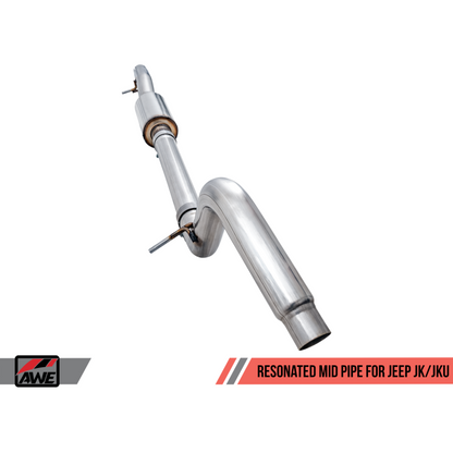 AWE Tuning 07-18 Jeep Wrangler JK/JKU 3.6L Resonated Mid Pipe