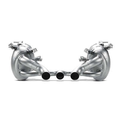 Akrapovič Slip-On Line Exhaust (Titanium) w/Carbon Tips - 2010-2015 Ferrari 458 Italia/458 Spider