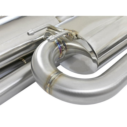 aFe Takeda 3in 304 SS Cat-Back Exhaust System w/ Blue Tips 2017+ Honda Civic Si 4Dr I4 1.5L (t)