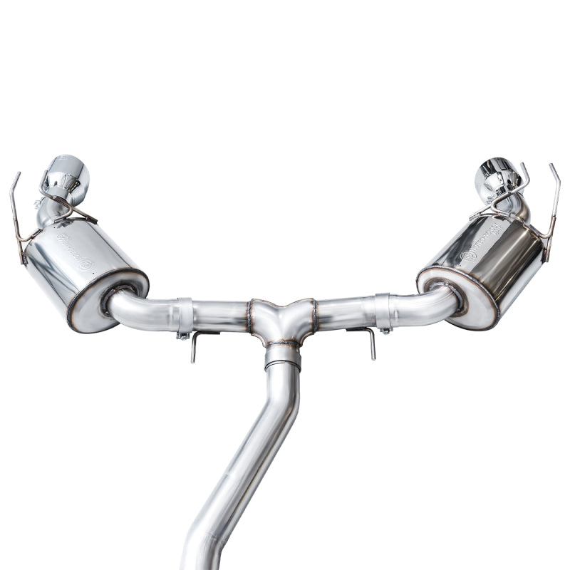 AWE Tuning 2022+ Honda Civic Si FE1 FWD Touring Edition Catback Exhaust - Dual Chrome Silver Tips