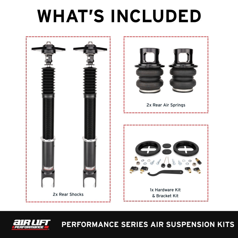 Air Lift Performance 09-13 Infiniti G37 / 09-20 Nissan 370z Rear Air Suspension Kit
