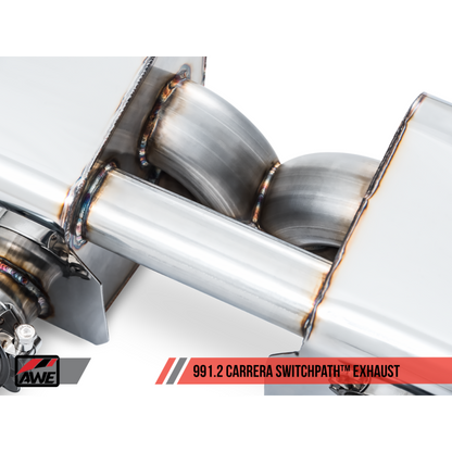 AWE Tuning Porsche 911 (991.2) Carrera / S SwitchPath Exhaust for PSE Cars - Chrome Silver Tips