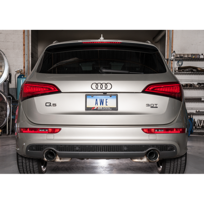 AWE Tuning Audi 8R Q5 3.0T Touring Edition Exhaust Dual Outlet Diamond Black Tips