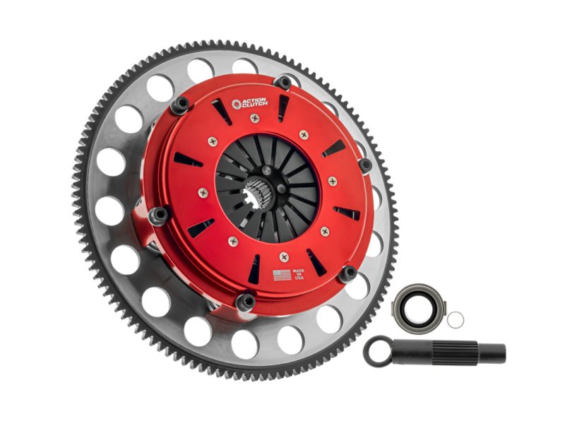 Action Clutch 90-91 Acura Integra 1.8L DOHC (B18) 7.25in Twin Disc Clutch Kit w/Chromoly Flywheel-Clutch Kits - Multi-Action Clutch