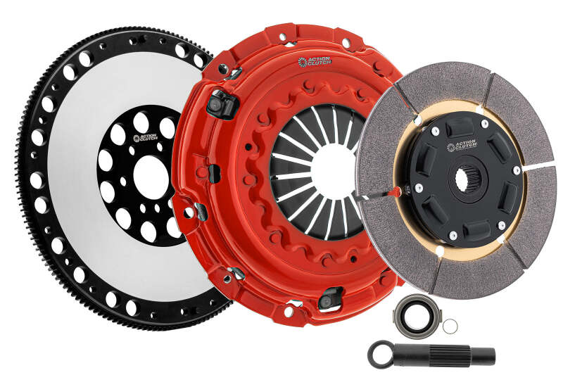 Action Clutch 99-00 BMW 323i 2.5L (4-Door) RWD Ironman Sprung (Street) Clutch w/Lightened Flywheel-Clutch Kits - Single-Action Clutch