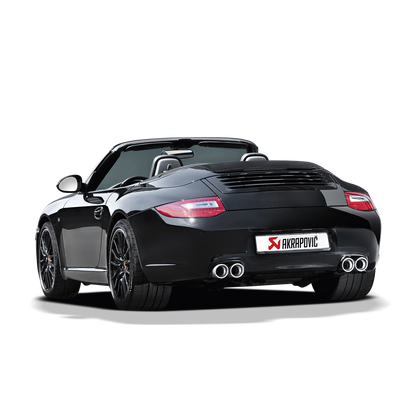 Akrapovič Slip-On Line Exhaust (Titanium) w/o Tips - 2008-2012 Porsche 911 Carrera/S/4/4S/GTS (997 DFI)