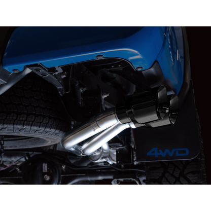 AWE 16-22 Toyota Tacoma 0FG Catback Exhaust w/ BashGuard - Dual Diamond Black Tips
