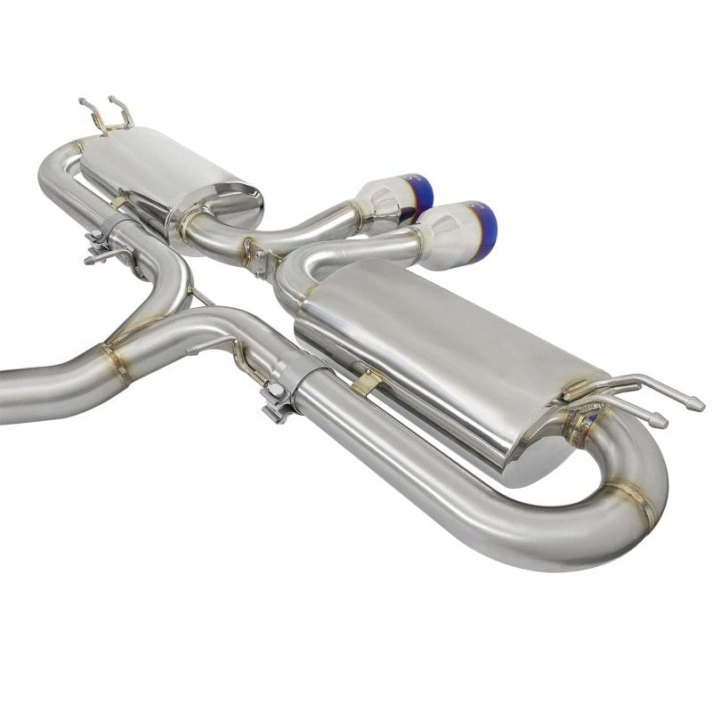 aFe Takeda 3in 304 SS Cat-Back Exhaust System w/ Blue Tips 2017 Honda Civic Si I4 1.5L (t)