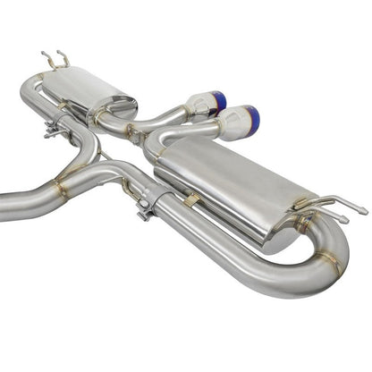 aFe Takeda 3in 304 SS Cat-Back Exhaust System w/ Blue Tips 2017 Honda Civic Si I4 1.5L (t)