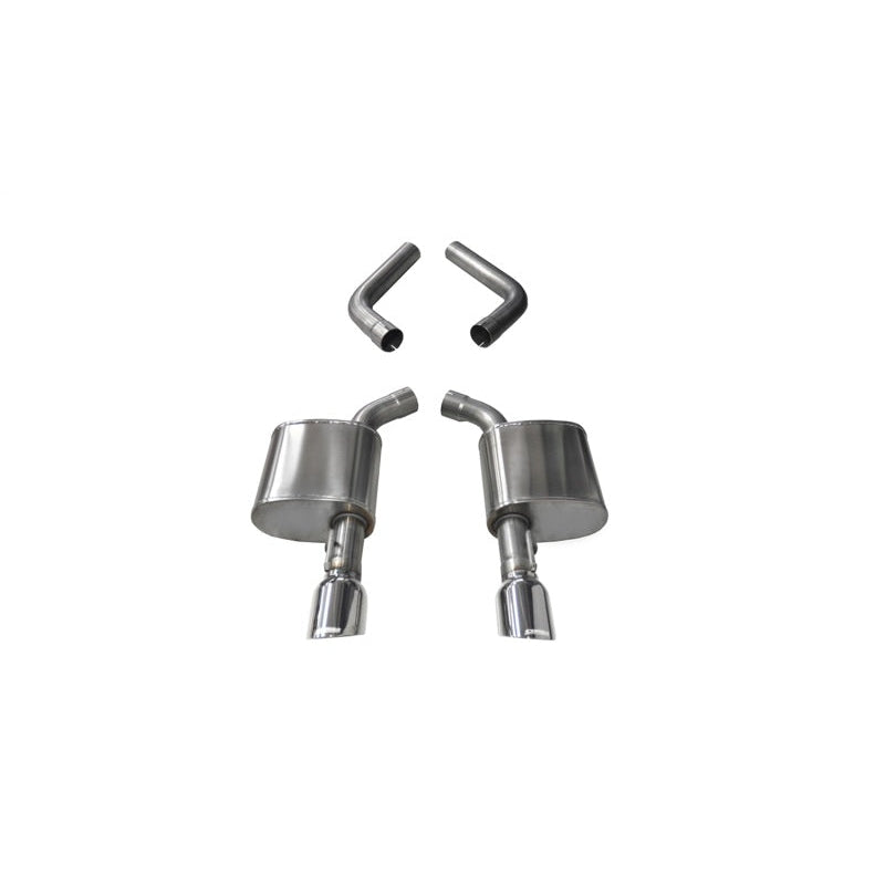 Corsa 15-19 Dodge Charger 6.4L/17-19 Dodge Charger 5.7L Polished Sport AxleBack Exhaust w/4.5in Tips