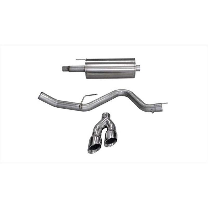 Corsa 2015 Ford F-150 5.0L V8 (Super Crew Cab) Polished Sport Single Side Dual 4in Tips CB Exhaust