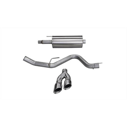Corsa 2015 Ford F-150 5.0L V8 (Super Crew Cab) Polished Sport Single Side Dual 4in Tips CB Exhaust