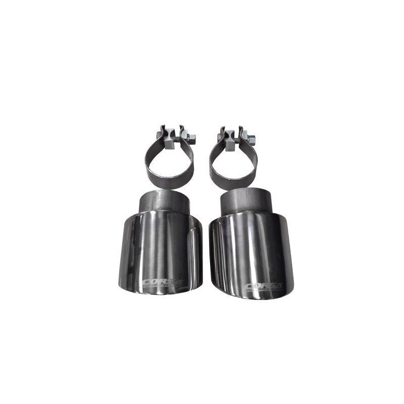 Corsa 10-14 Volkswagen R Mk6 Polished Two 4.0in Polished Pro-Series Tips