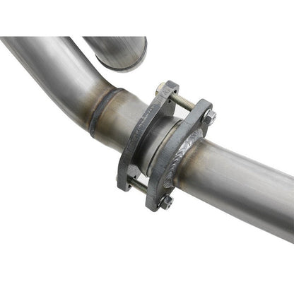 aFe POWER Twisted Steel Y-Pipe w/ Loop Relocation Pipe 12-18 Jeep Wrangler (JK) V6 3.6L