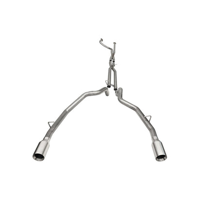 Corsa 21-22 Dodge Ram TRX Crew Cab Baja Catback Exhaust Dual Rear Satin Tip