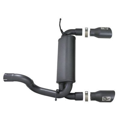 aFe Rebel Series 2.5in 409 SS Axle-Back Exhaust w/ Black Tips 2018+ Jeep Wrangler (JL) V6 3.6L