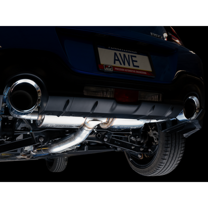 AWE Tuning Subaru BRZ/ Toyota GR86/ Toyota 86 Touring Edition Cat-Back Exhaust- Chrome Silver Tips