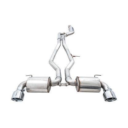 AWE Tuning 2020+ Toyota Supra A90 Non-Resonated Touring Edition Exhaust - 5in Chrome Silver Tips