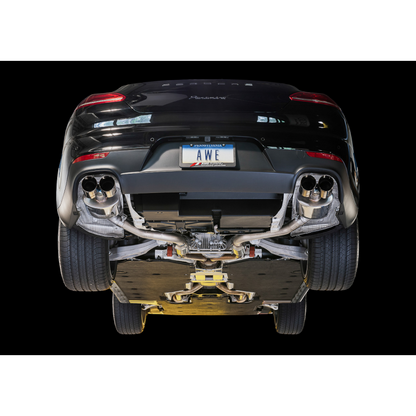 AWE Tuning Panamera 2/4 Touring Edition Exhaust (2014+) - w/Chrome Silver Tips