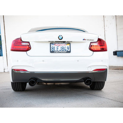 aFe MACH ForceXP 3IN to 2.5IN 304SS Cat-Back Exhaust System w/ Black Tips 14-16 BMW M235i (F22/23)