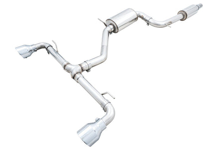 AWE Tuning 2022 VW GTI MK8 Touring Edition Exhaust - Chrome Silver Tips