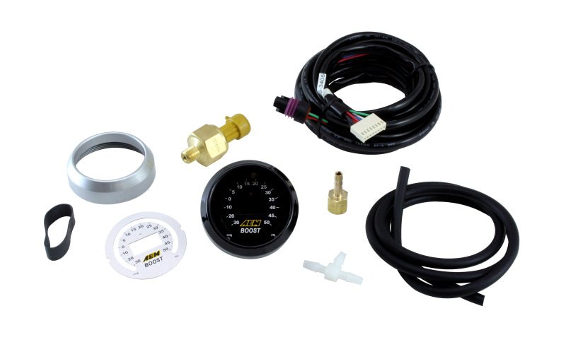 AEM 52mm Boost Digital Gauge -30-50psi-Gauges-AEM