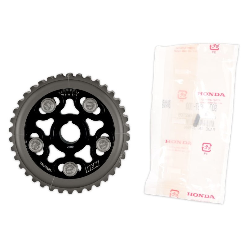 AEM 88-95 Honda Civic/ 93-95 Del Sol S & Si Black Tru-Time Cam Gear-Cam Gears-AEM