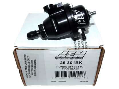 AEM 98-99 Acura CL / 00-05 S2000 / 98-02 Accord / 96-00 Civic Black Adjustable Fuel Pressure Regulat-Fuel Pressure Regulators-AEM