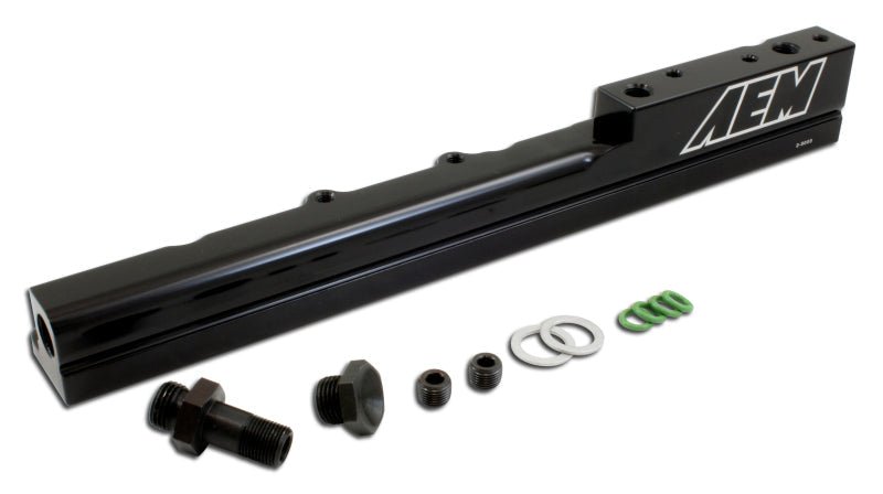 AEM 99-00 Honda Civic Si Black Fuel Rail-Fuel Rails-AEM