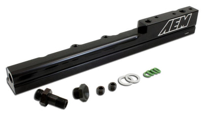 AEM 99-00 Honda Civic Si Black Fuel Rail-Fuel Rails-AEM